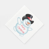 Serviette En Papier Snowman (Coin)