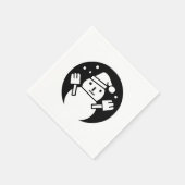 Serviette En Papier Snowman (Coin)