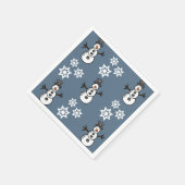 Serviette En Papier Snowman (Coin)