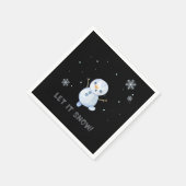 Serviette En Papier Snowman (Coin)