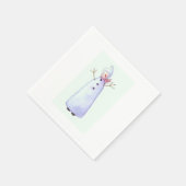 Serviette En Papier snowman cocktail napkin (Coin)