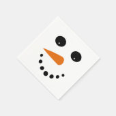 Serviette En Papier Snowman face (Coin)