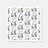 Serviette En Papier Snowman Napkin (Devant)
