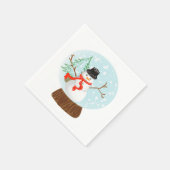 Serviette En Papier Snowman Napkin (Coin)