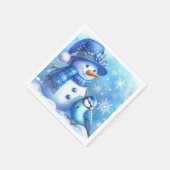 Serviette En Papier Snowman Paper Napkin (Coin)