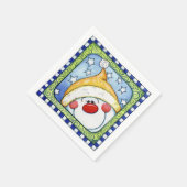 Serviette En Papier Snowman - Papier serviettes (Coin)