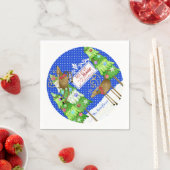 Serviette En Papier Snowman Snow Angel Snowflake Fête d'hiver (En situation)