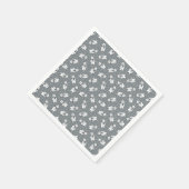 Serviette En Papier Snowy cute snow polar bear pattern (Coin)