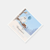 Serviette En Papier Snowy Owl Winter Onederland Birthday (Coin)