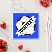 Serviette En Papier Soccer Ball Custom Team Player Nom Personnalisé (En situation)