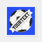 Serviette En Papier Soccer Ball Custom Team Player Nom Personnalisé (Devant)