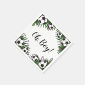 Serviette En Papier Soccer Ball Oh Boy Sports Jeu Baby shower à thème (Coin)