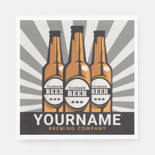 Serviette En Papier Société de brasserie artisanale personnalisée