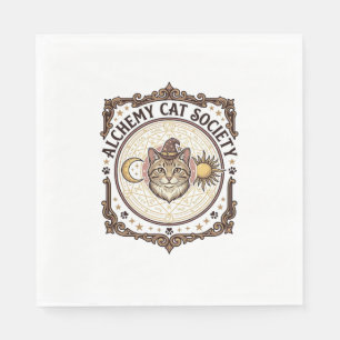 Serviette En Papier Société de l'Alchimie du Chat Alchimie du Chat Art