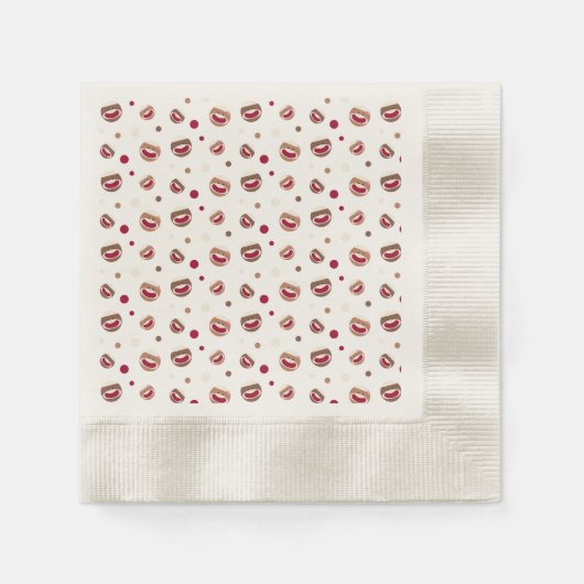 Serviette En Papier Sock Monkey Smile (Devant)