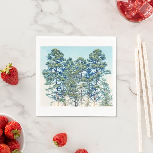 Serviette En Papier Socle Des Arbres (En situation)