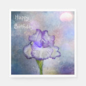 Serviette En Papier Soft and Jolie Iris (Devant)