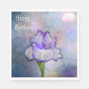 Serviette En Papier Soft and Jolie Iris