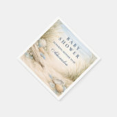 Serviette En Papier Soft Blue Coastal Baby Shower (Coin)