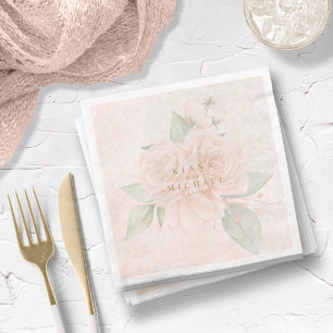 Serviette En Papier Soft Blush Rose V2 ID828 Dîner en papier serviette