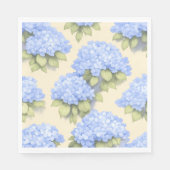 Serviette En Papier Soft Lemo Blue Hydrangea Standard Luncheon Napkins (Devant)