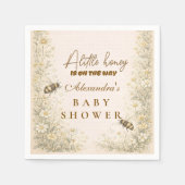 Serviette En Papier Soft Meadow Honey Bee Baby Shower (Devant)