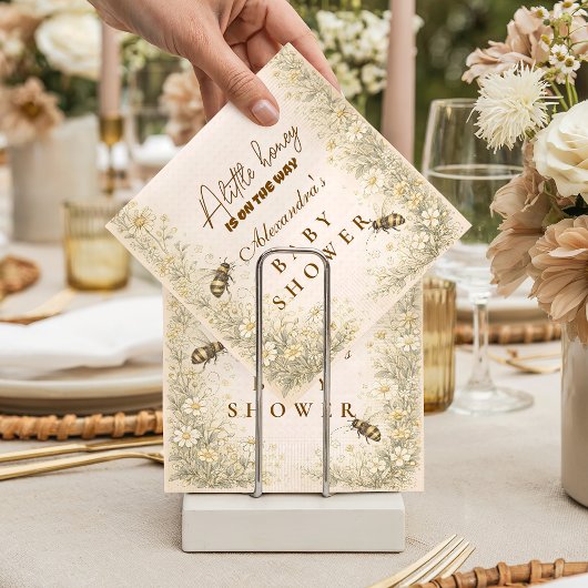 Serviette En Papier Soft Meadow Honey Bee Baby Shower