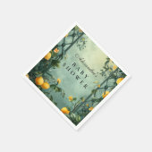 Serviette En Papier Soft Mint Citrus Baby Shower (Coin)