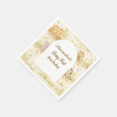 Serviette En Papier Soft Neutral Jungle Wild One First Birthday (Coin)