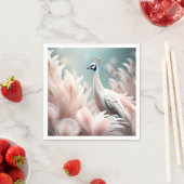 Serviette En Papier Soft Pastel Feather Élégante (En situation)