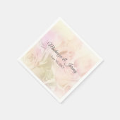 Serviette En Papier Soft Pastel Roses (Coin)