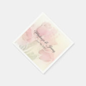 Serviette En Papier Soft Pastel Roses 2 (Coin)