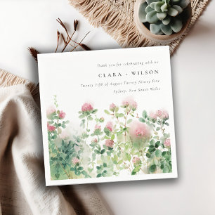 Serviette En Papier Soft Subtle Rose Aquarelle Floral Garden Mariage