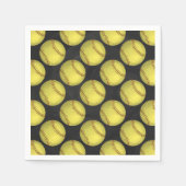 Serviette En Papier Softball motif (Devant)