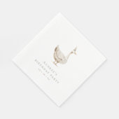 Serviette En Papier Soie minimaliste fête d'anniversaire (Coin)