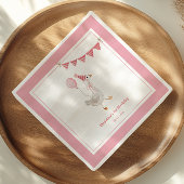 Serviette En Papier Soignée Goose rose Fille Anniversaire