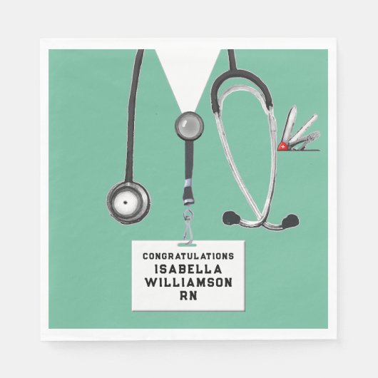 Serviette En Papier Soins infirmiers (Devant)