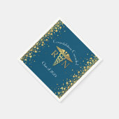 Serviette En Papier Soins infirmiers École de Graduation Party Gold Bl (Coin)