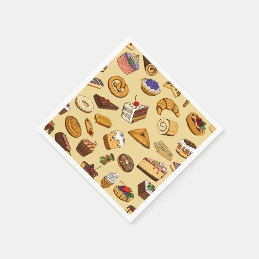 Serviette En Papier Soins sucrés (Coin)