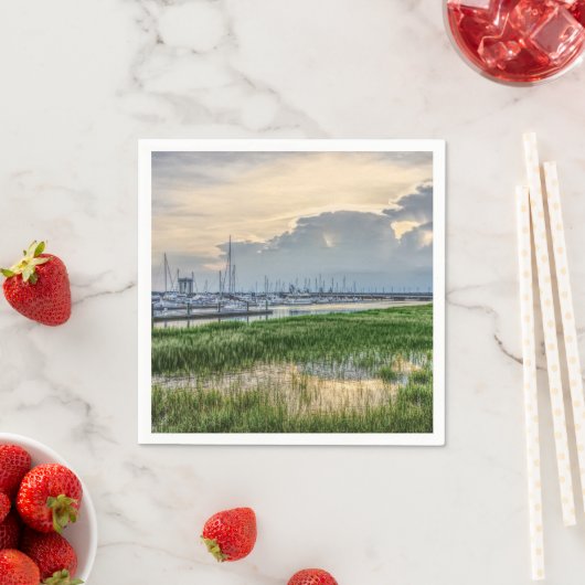 Serviette En Papier Soirée À Charleston Harbour (En situation)