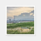 Serviette En Papier Soirée À Charleston Harbour (Devant)