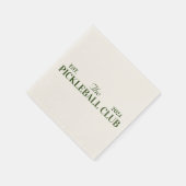 Serviette En Papier soirée à thème du club de pickleball (Coin)