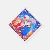 Serviette En Papier Soirée à thème Saint-Valentin (Coin)