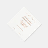 Serviette En Papier Soirée Amicale Soirée Soirée Chic Minimal (Coin)