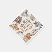 Serviette En Papier Soirée animalière d'une nature mignonne (Coin)