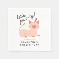 Soirée Anniversaire de enfant de chats mignons Ora