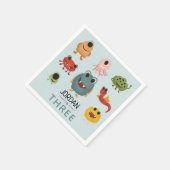 Serviette En Papier Soirée Anniversaire de enfant des garçons mignonne (Coin)