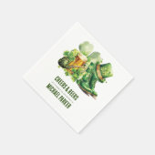 Serviette En Papier Soirée Bières Anniversaire St Patrick's Day Custom (Coin)