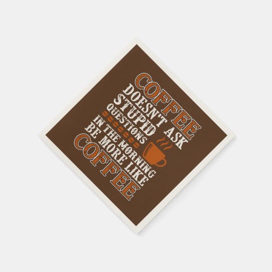 Serviette En Papier soirée café amusante (Coin)