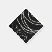 Serviette En Papier Soirée chic du Nouvel An (Coin)